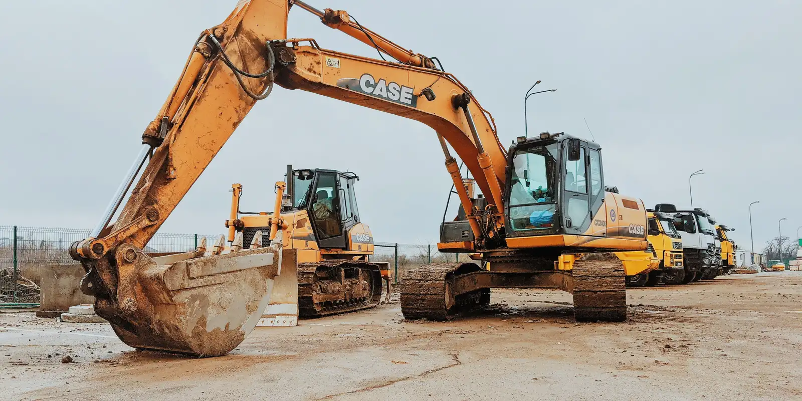Excavation fleet equipment lineup in Philadelphia